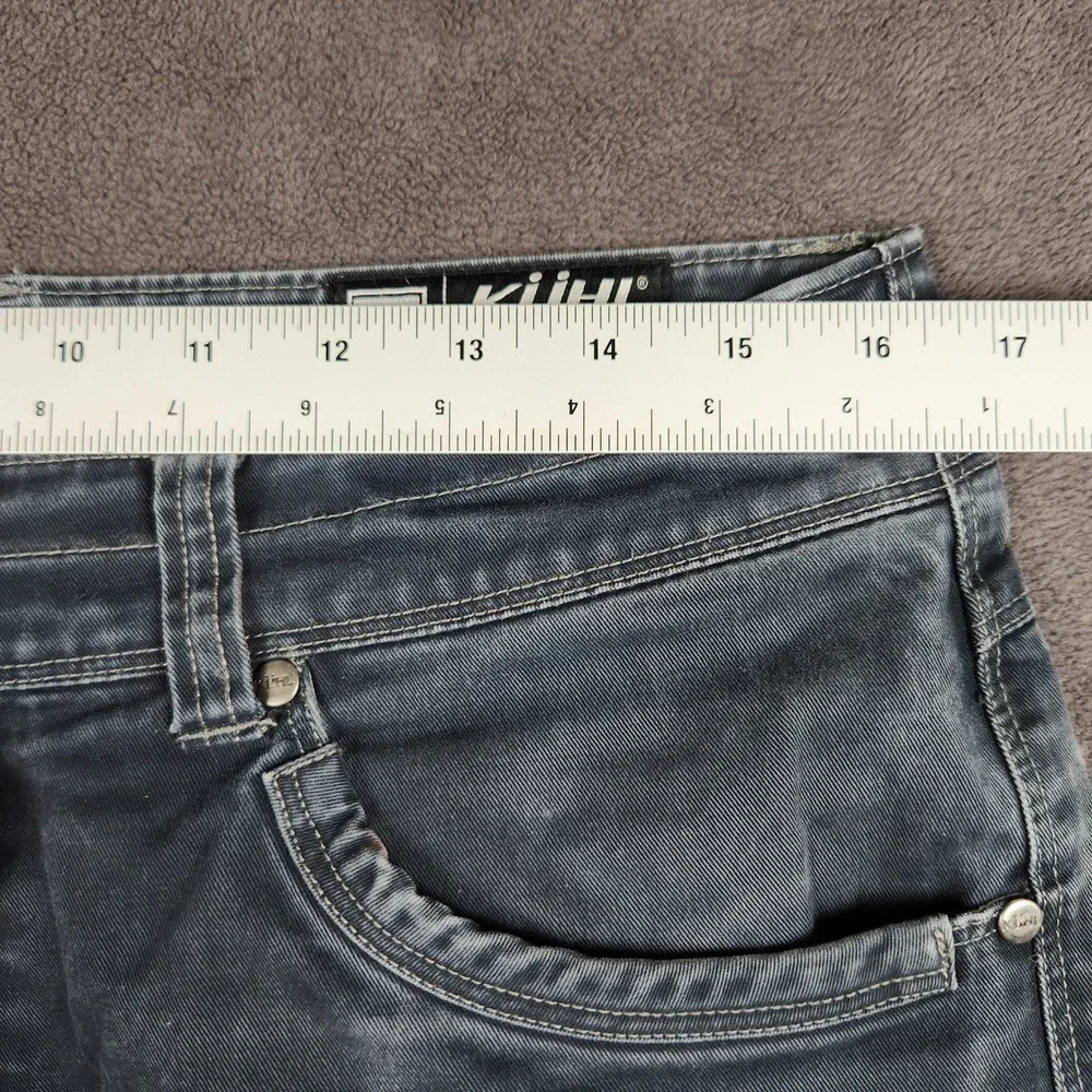 Kuhl Rydr Pants Mens 32x34 Blue Vintage Patina Dye Articulated Knee Work Hiking